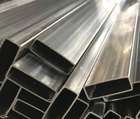 Tubos de aço inoxidável retangulares RHS, grau 316