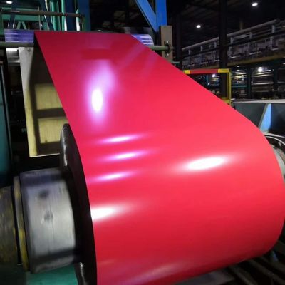 Cor Vermelha PPGI PPGL DX51D bobina de ferro galvanizado pré-pintada