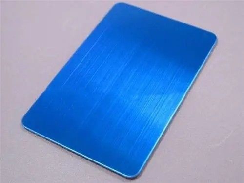Placas azuis decorativas de chapas de aço inoxidável Lâmina de cabelo escovada Satin Vibração areia explodida